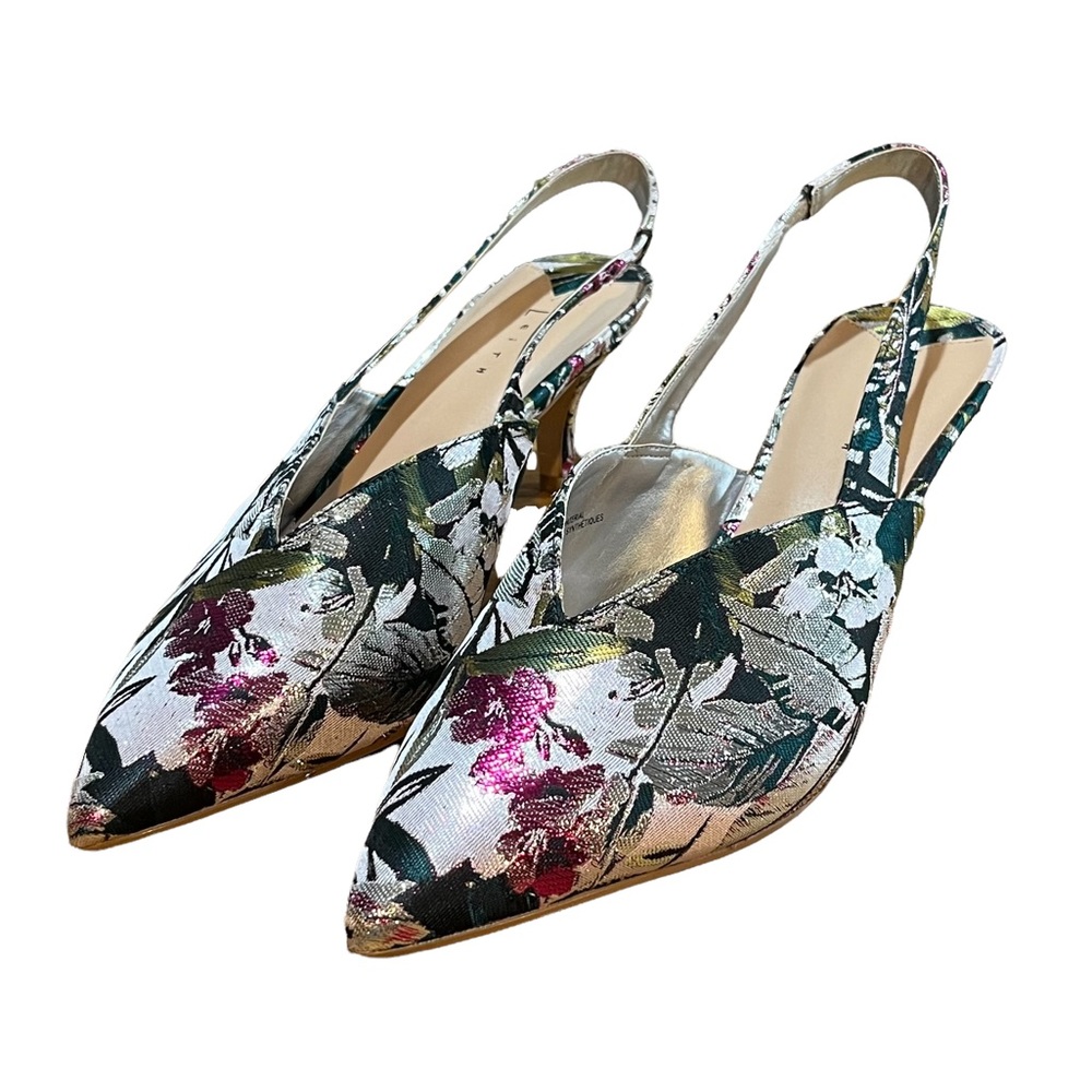 Leith Floral Slingback Heels Women’s size 11